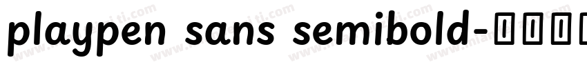 playpen sans semibold字体转换